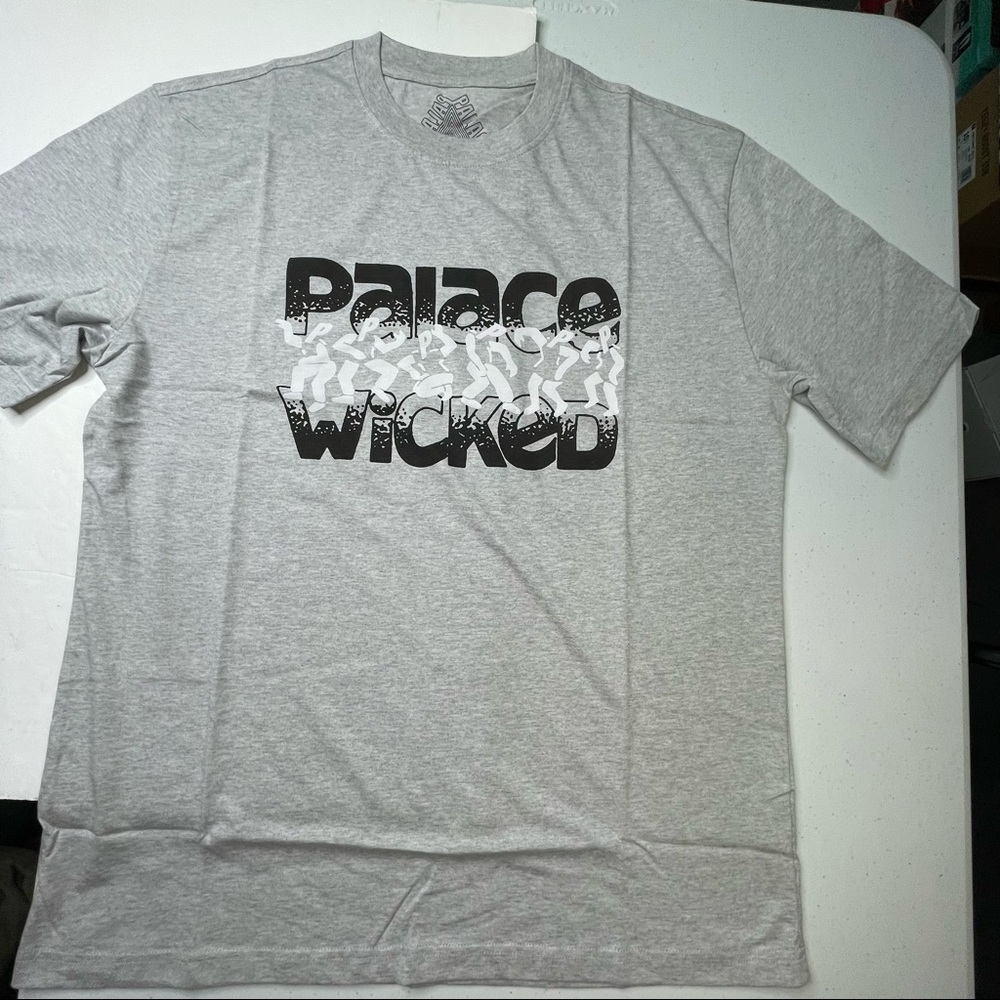 Palace Skateboards London Wicked Gray Graphic Tee Shirt Mens XL Size